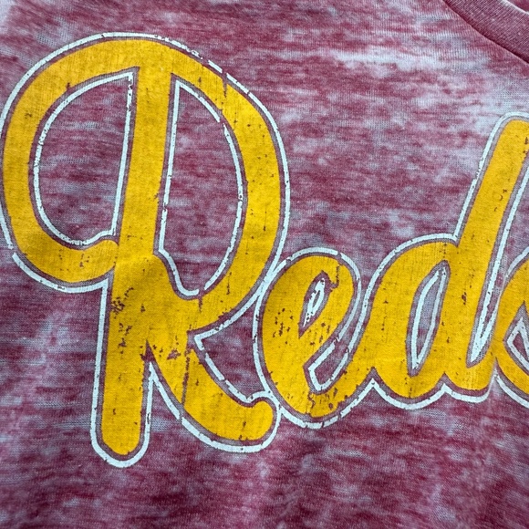 Washington Redskins T-shirt V-neck Women’s SM Commanders Lightweight Soft Vtg - Picture 4 of 7